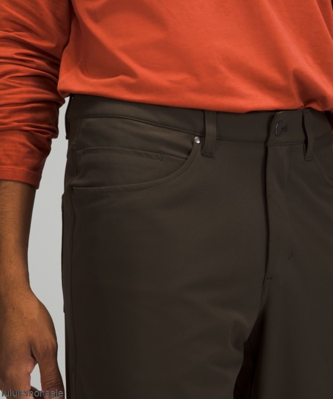 Lululemon Deutschland DELULU727 | Lululemon Deutschland Dark Olive Abc Classic-fit Hose 32 Warpstreme